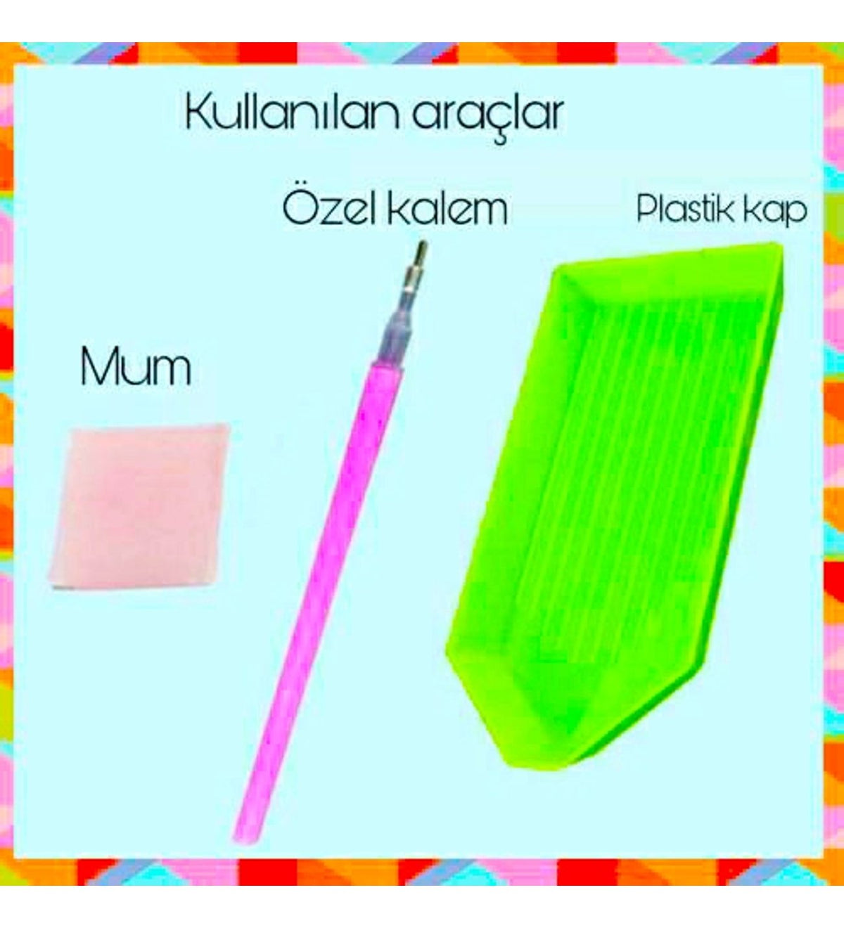 Boncuklu Taşlı Mozaik Elmas Goblen Tablo Resim Pano (30cmx40cm) Kardanadam 82014