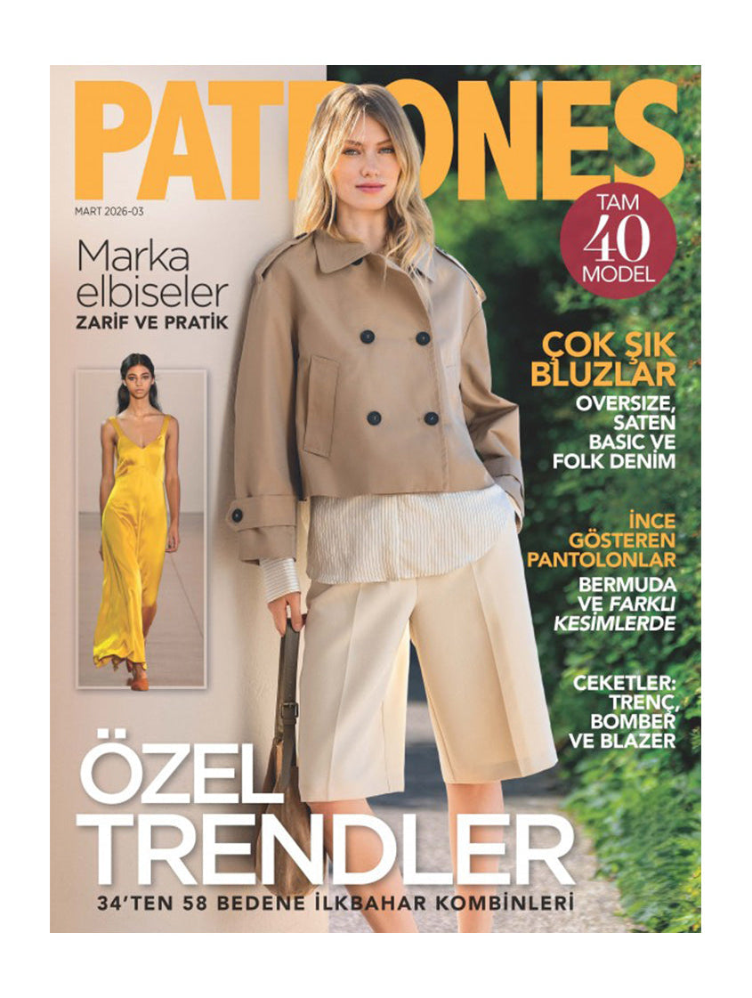 PATRONES Mart 2026 - 03 Tam 40 Model - 2 Dergi Home Art Kasım 2025