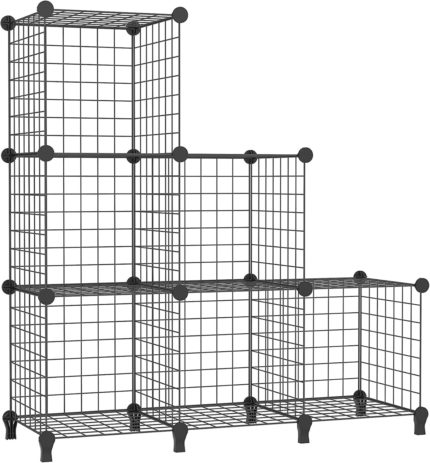 6 Bölmeli Metal Çok Amaçlı Raf Dolap Organizer - Kendin Yap - 6 Raflı Organizer Dolap. 35cmX35cm Ebatlarında