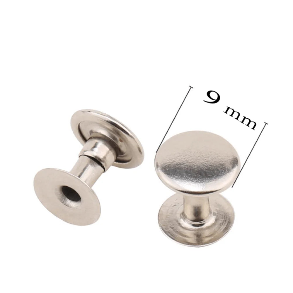 9mm double sided Rivet / Without Apparatus (in packs of 100 or 1000 pieces)