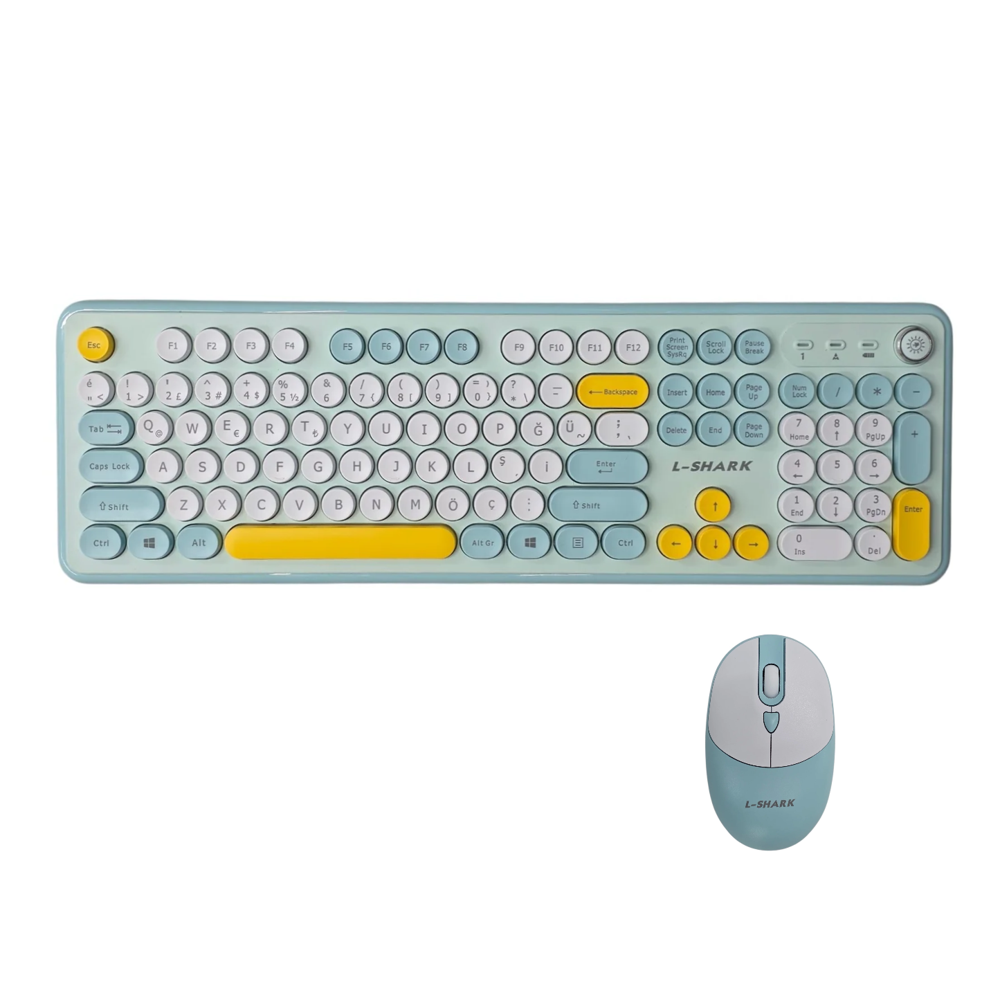 T801A Kablosuz Türkçe Q Klavye ve Mouse Seti ( 2.4GHz Kablosuz Türkçe Q)