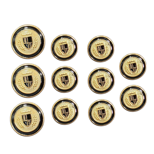 Blazer Ceket Düğme 11 adet takım ( 3 Büyük Düğme, 8 Küçük Düğme)