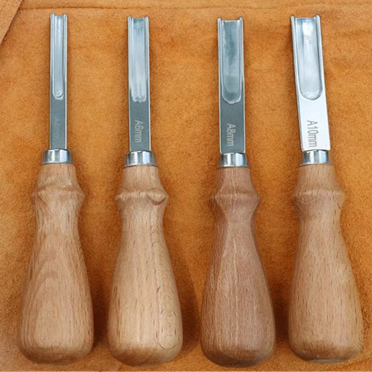 Fransız Tarzı Deri Kenar İnceltme Bıçağı 4mm, 6mm, 8mm, 10mm
