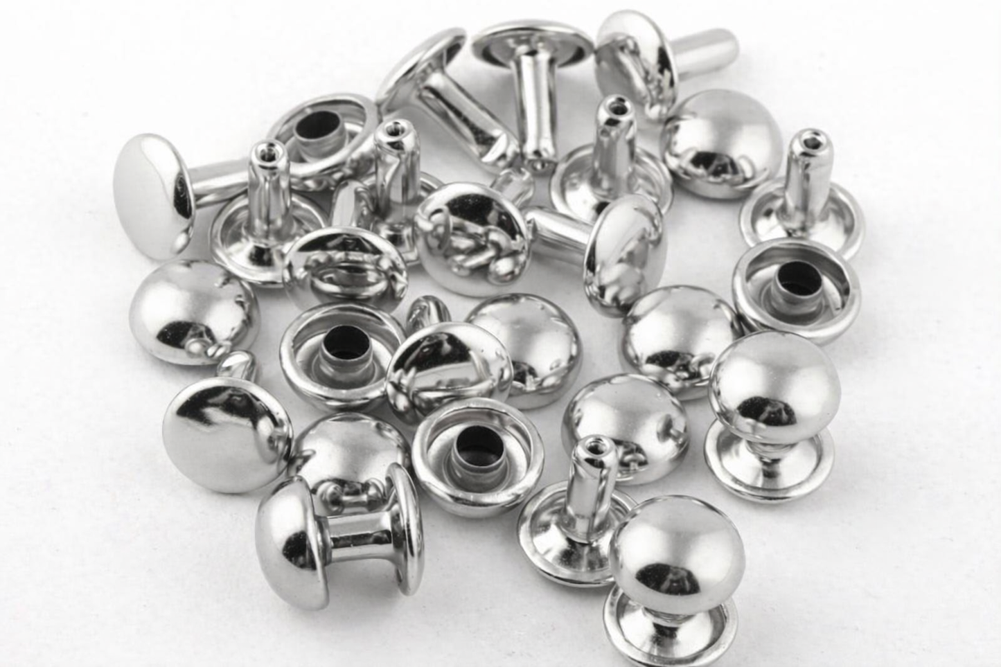 9mm double sided Rivet / Without Apparatus (in packs of 100 or 1000 pieces)