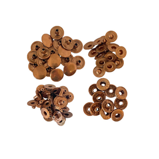 100 pcs of 10 mm Studs. Suitable for Tulumba Hand press (100 sets) 10mm snaps. Vt2 Studs