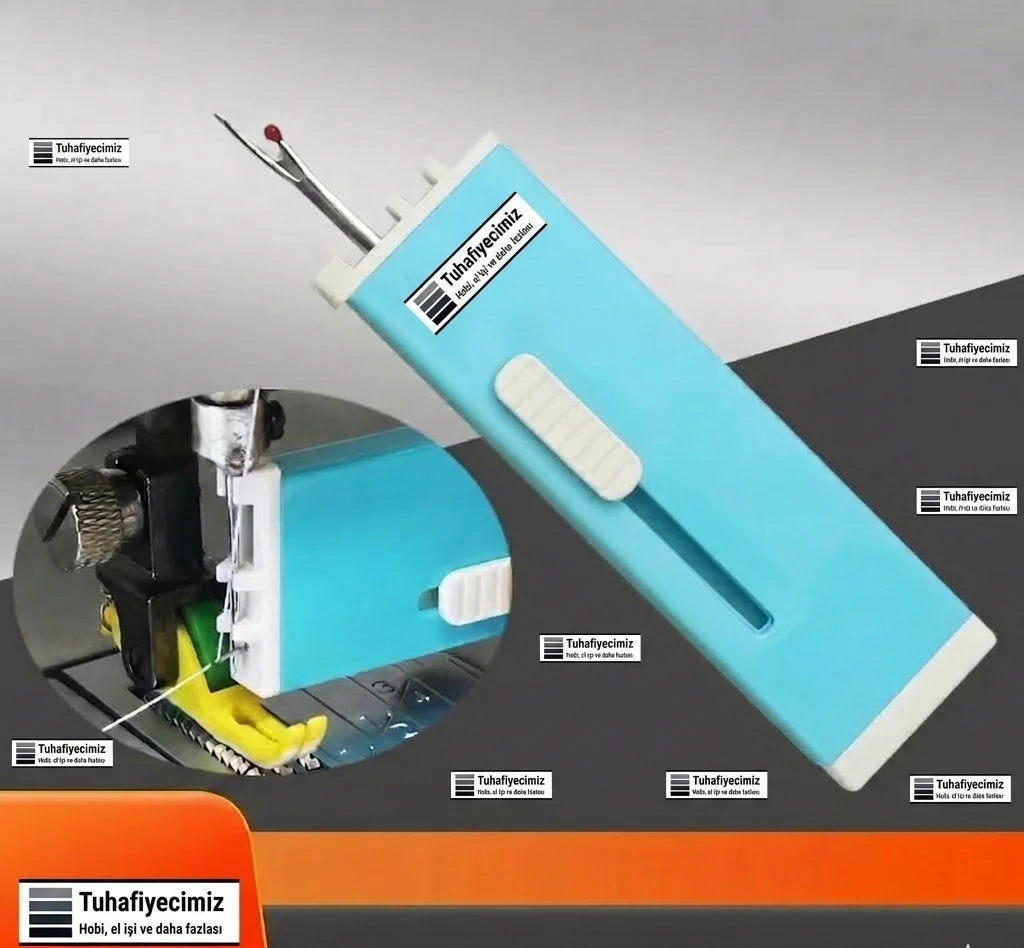 48 Parça Dikiş Yardımcı Seti, 14 Numara Makine iğnesi , El İğneleri, İlik Sökücü, Makine ve El iğneleri için İplik Geçirici