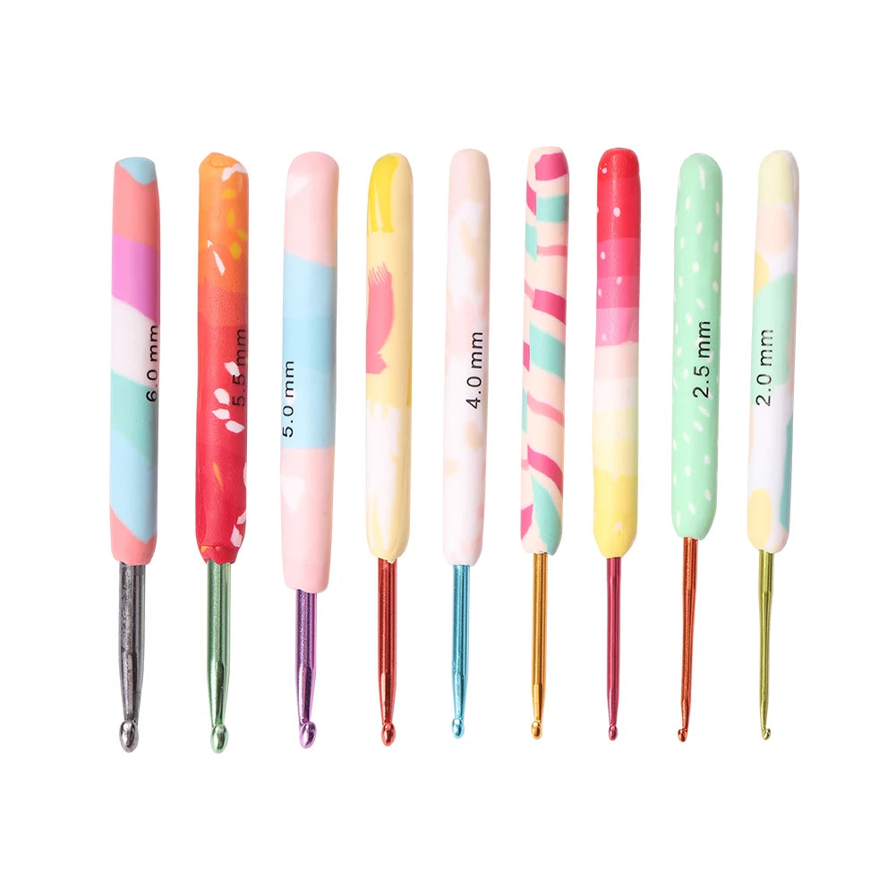 9 adet Silikon Saplı Tığ: 2mm'den 6mm'e kadar Karışık Tığ Seti