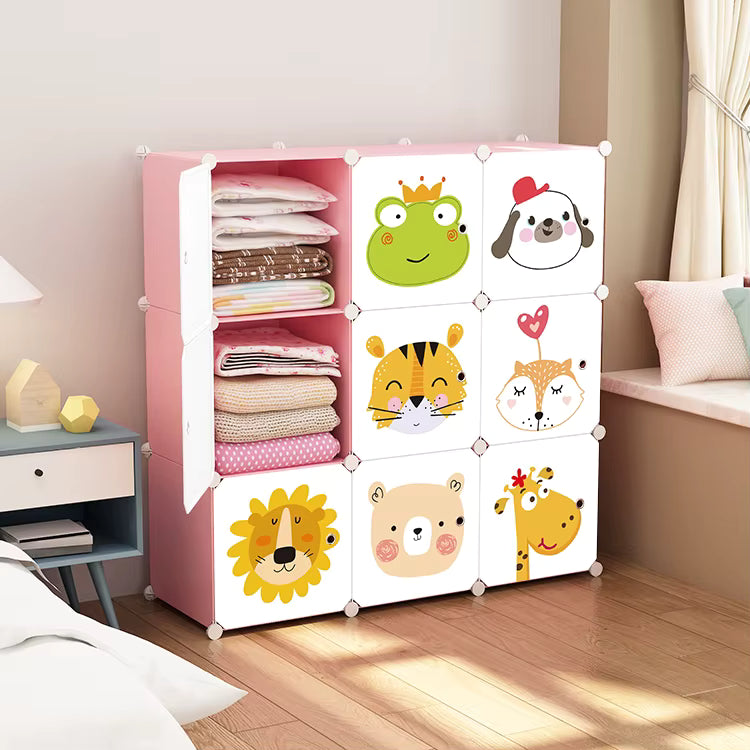 9 Gözlü Çocuk Odası Dolabı - Kendin Yap - 9 Kapaklı, Raflı Organizer Dolap. 35cmX35cm Ebatlarında