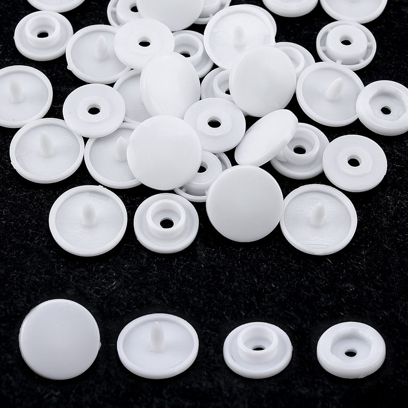T5 Plastik Beyaz Çıtçıt (1000 adet) (12mm Plastik Çıtçıt)