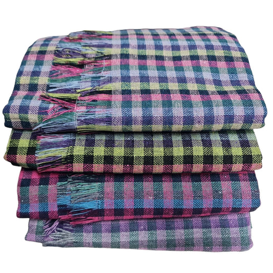 Kare Desenli Piknik Örtüsü, 140cm X 140 Cm Kare Masa Örtüsü, Sofra Bezi