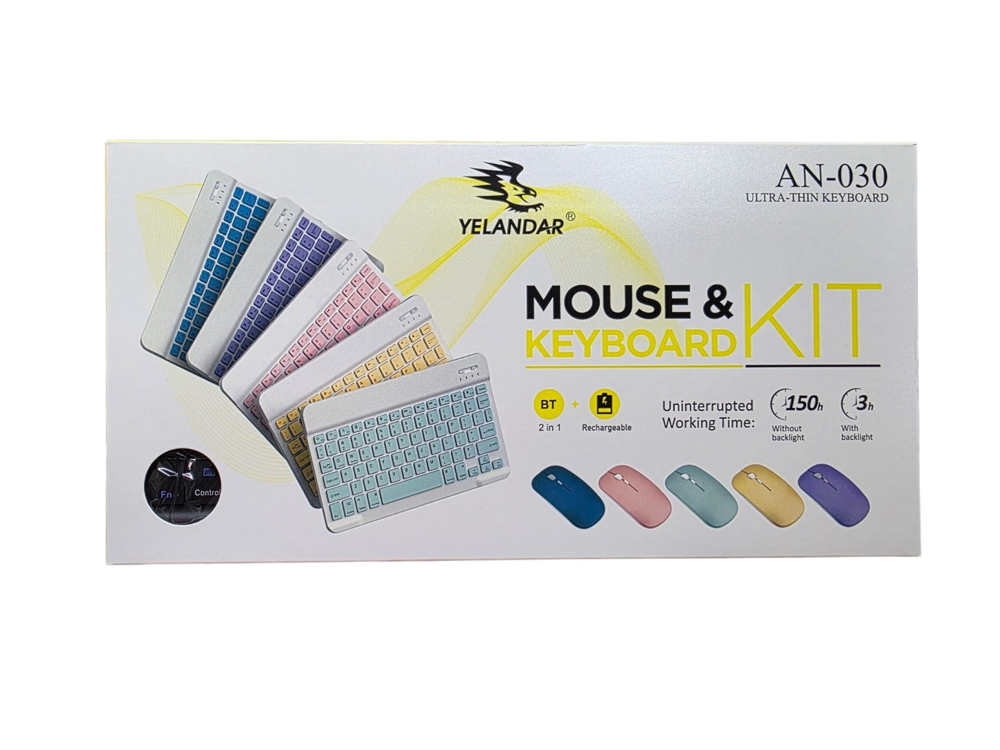 AN-030 Kablosuz,  Bluetooth Klavye, Mouse Seti, Türkçe Q Klavye, Tablet veya Bilgisayar İçin