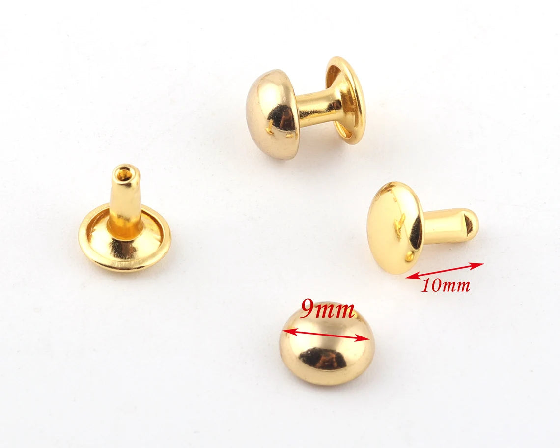 9mm double sided Rivet / Without Apparatus (in packs of 100 or 1000 pieces)
