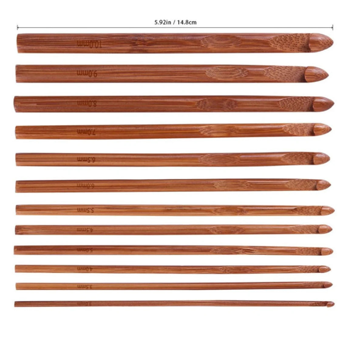 20’li Bambu Tığ Seti – 1.0 mm’den 10 mm’ye kadar tüm boylar tek pakette