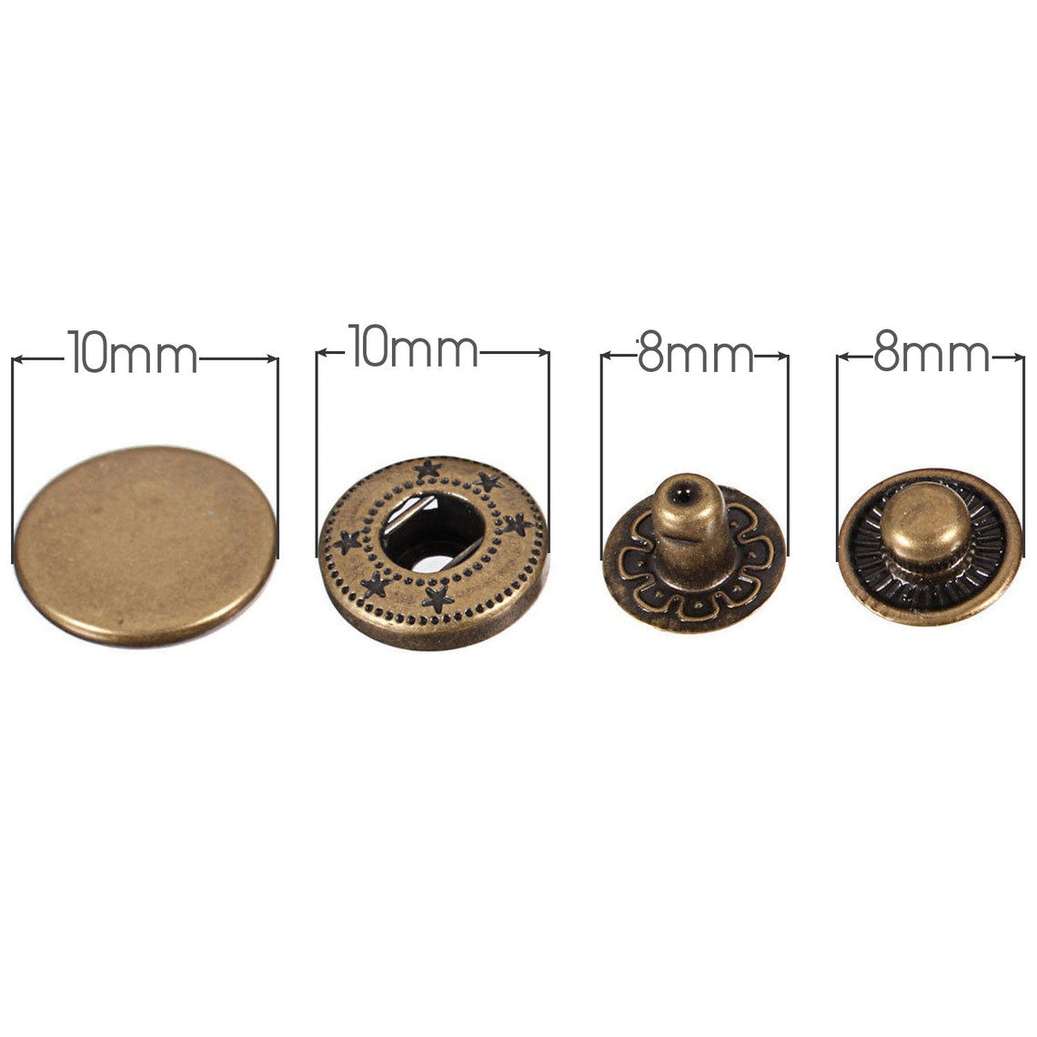 10mm VT2 Studs. (720 set / Stainless Material)