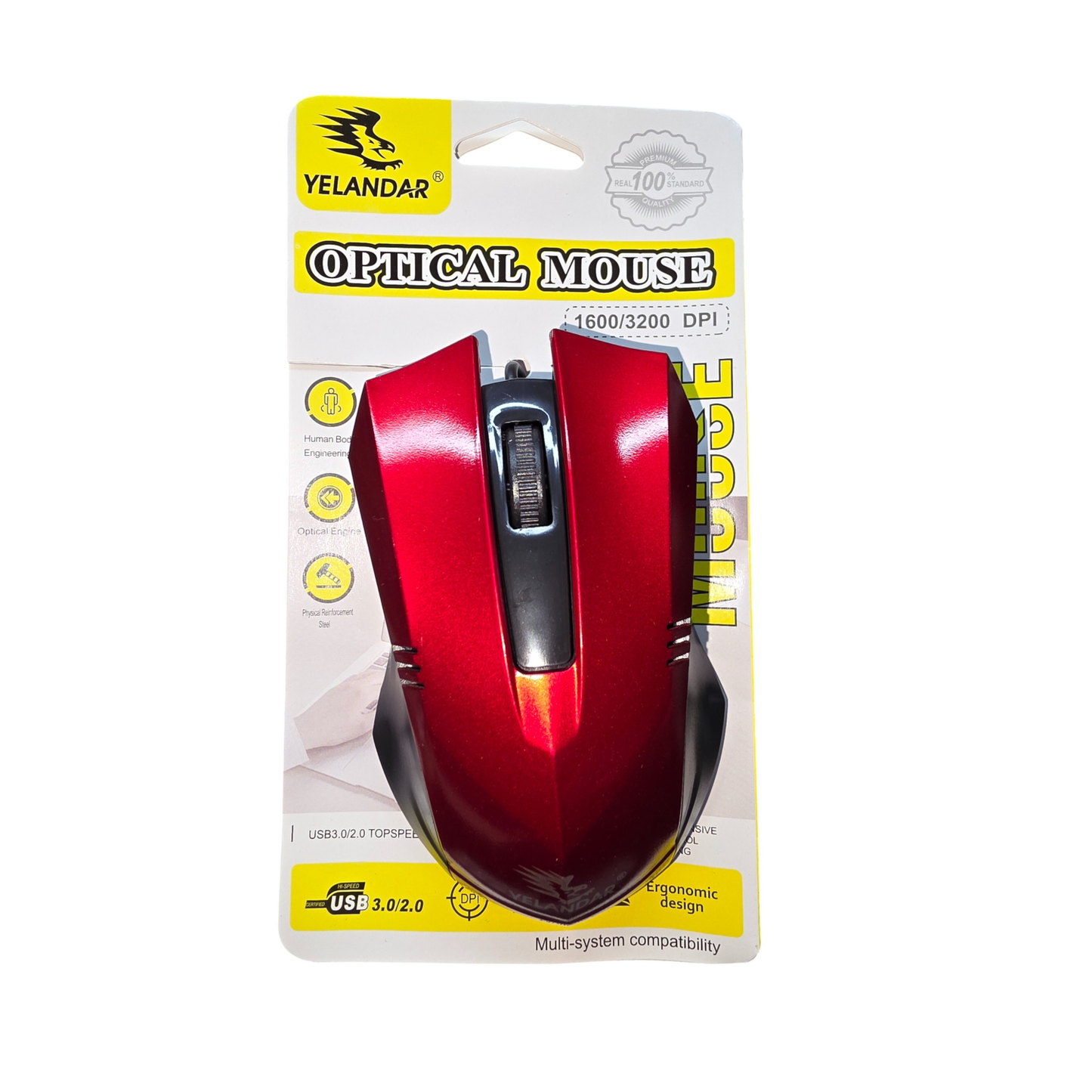 Kablolu Optik Bilgisayar Faresi - 3 Tuşlu, (JA-312)