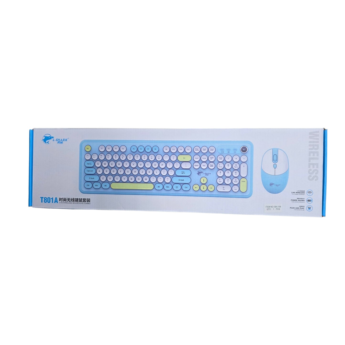 T801A Kablosuz Türkçe Q Klavye ve Mouse Seti ( 2.4GHz Kablosuz Türkçe Q)