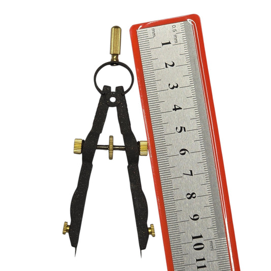 3 cm Hassas Pergel | Dayanıklı Metal Çizim Aracı - Hassas Çizimler İçin İdeal