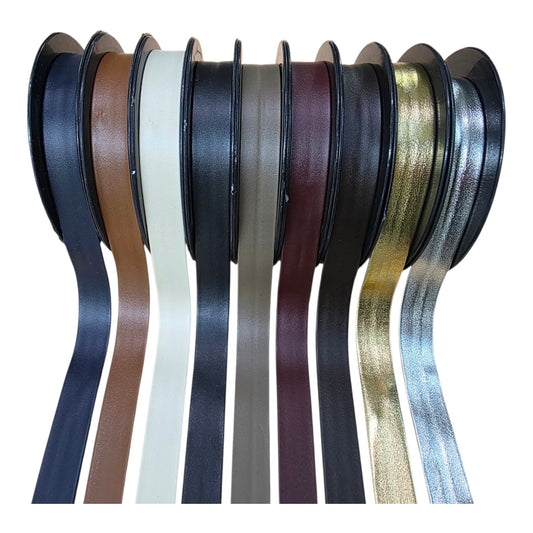 2cm Deri Biye - Katlı Deri Biye - 2cm Deri Katlı Verev Biye (10 Metre)