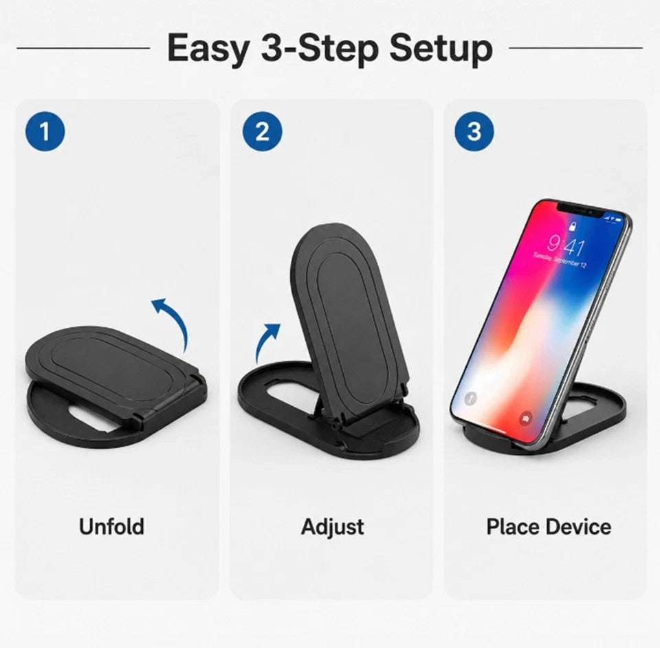 Katlanabilir Ayarlanabilir Telefon, Tablet Standı – Pratik Masaüstü Kullanım