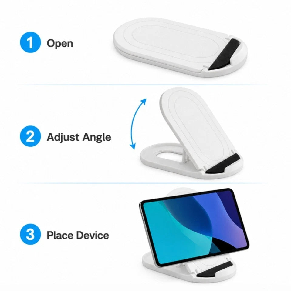 Katlanabilir Ayarlanabilir Telefon, Tablet Standı – Pratik Masaüstü Kullanım