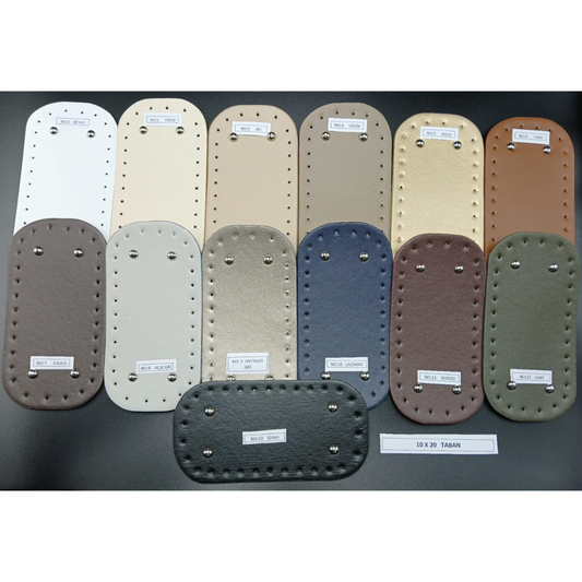 Suni Deri Çanta Tabanı ( 10cm X 20cm )