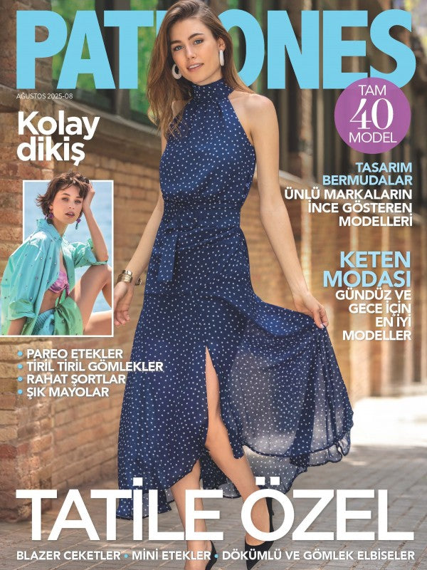 PATRONES Ağustos 2025 - 08 / 40 Model - 2. Dergi Home Art Mayıs 2025