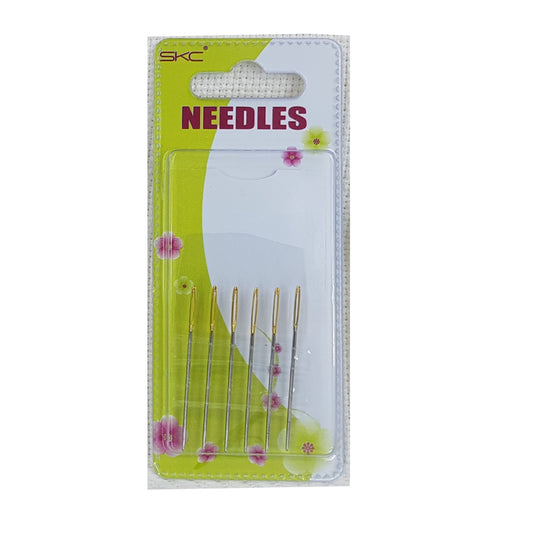 6 Pieces Small Size Etamine Needles One Size. 4,05cm Long Etamine Needle. (120054)