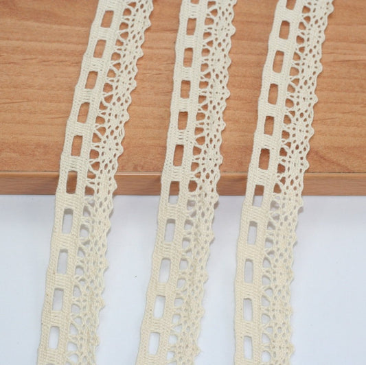 10 Meters Cream Cotton Lace 20 mm (705)
