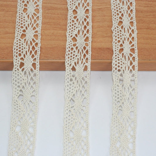10 Metre Krem Pamuk Dantel 20mm (898)