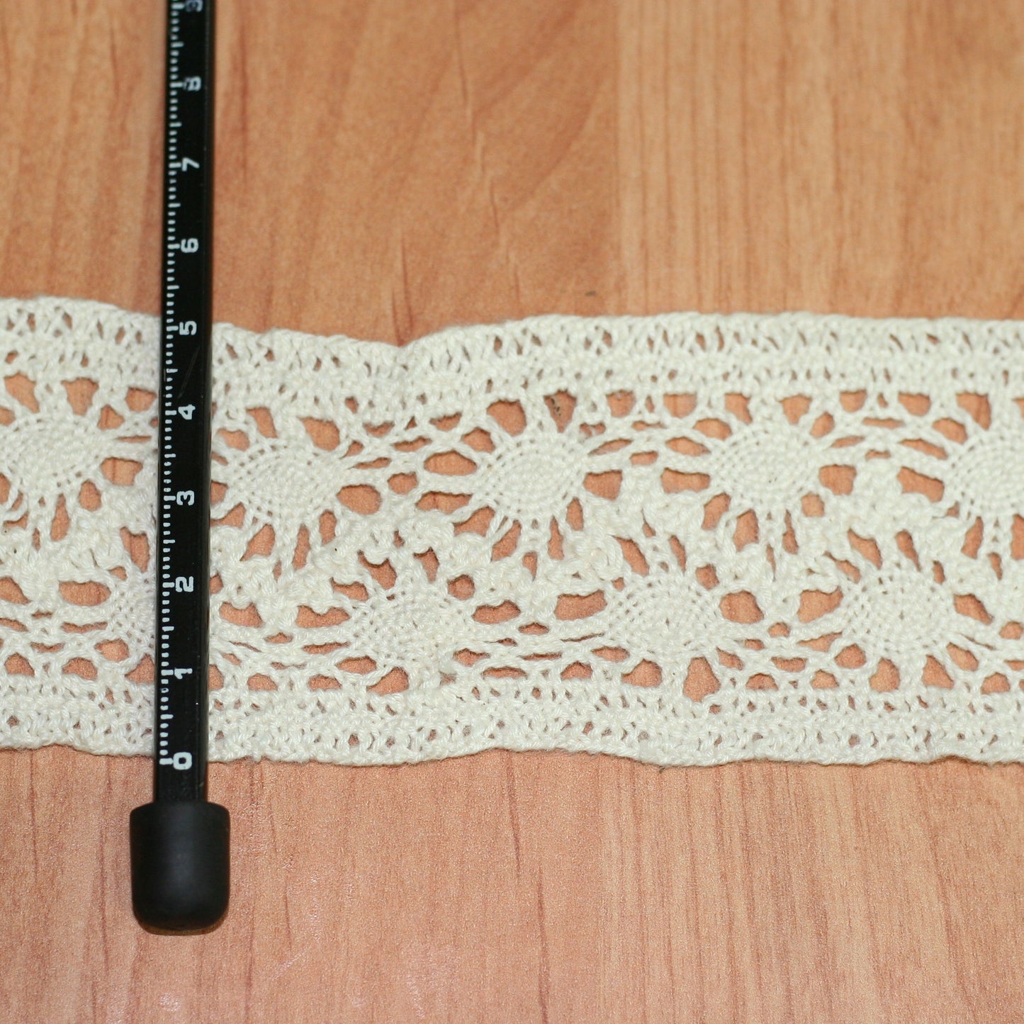 10 Meters Cream Intermediate Cotton Lace 50 mm (7170A)