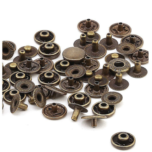 12.5mm Studs. Tulumba Suitable for hand press (100 pcs.) 12,5 mm snap fastener ( 54 snaps )