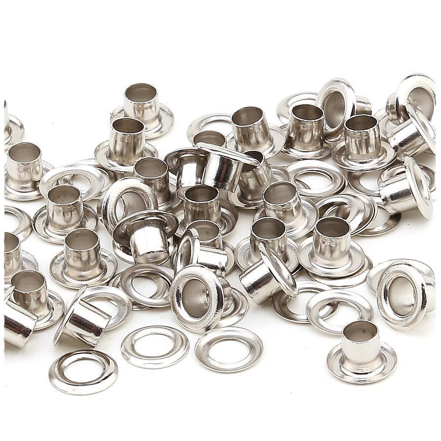 Number 24 Brass Eyelets - Stainless Eyelets (in packs of 100 and 1000 pieces)