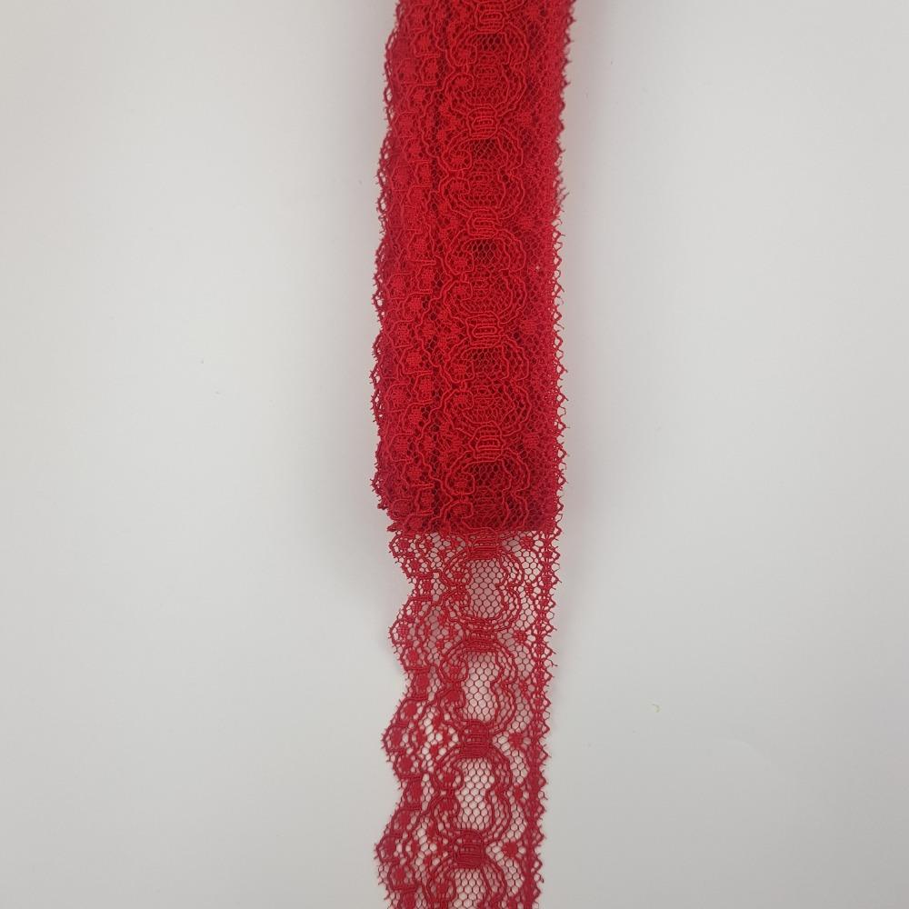 5 metre Kordoneli Dantel 3,5 cm - Çeşitli renklerde pasalı dantel