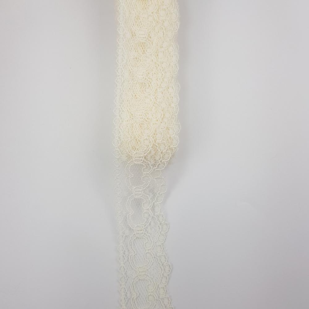 5 metre Kordoneli Dantel 3,5 cm - Çeşitli renklerde pasalı dantel