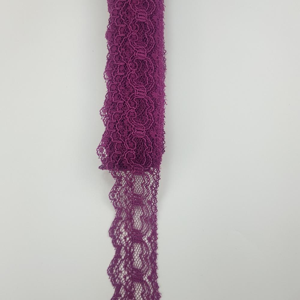 5 metre Kordoneli Dantel 3,5 cm - Çeşitli renklerde pasalı dantel