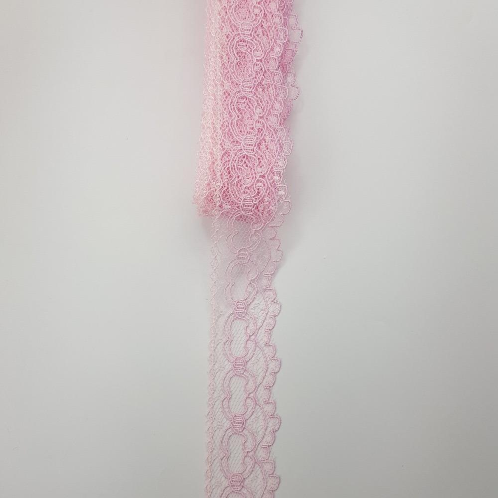 5 metre Kordoneli Dantel 3,5 cm - Çeşitli renklerde pasalı dantel