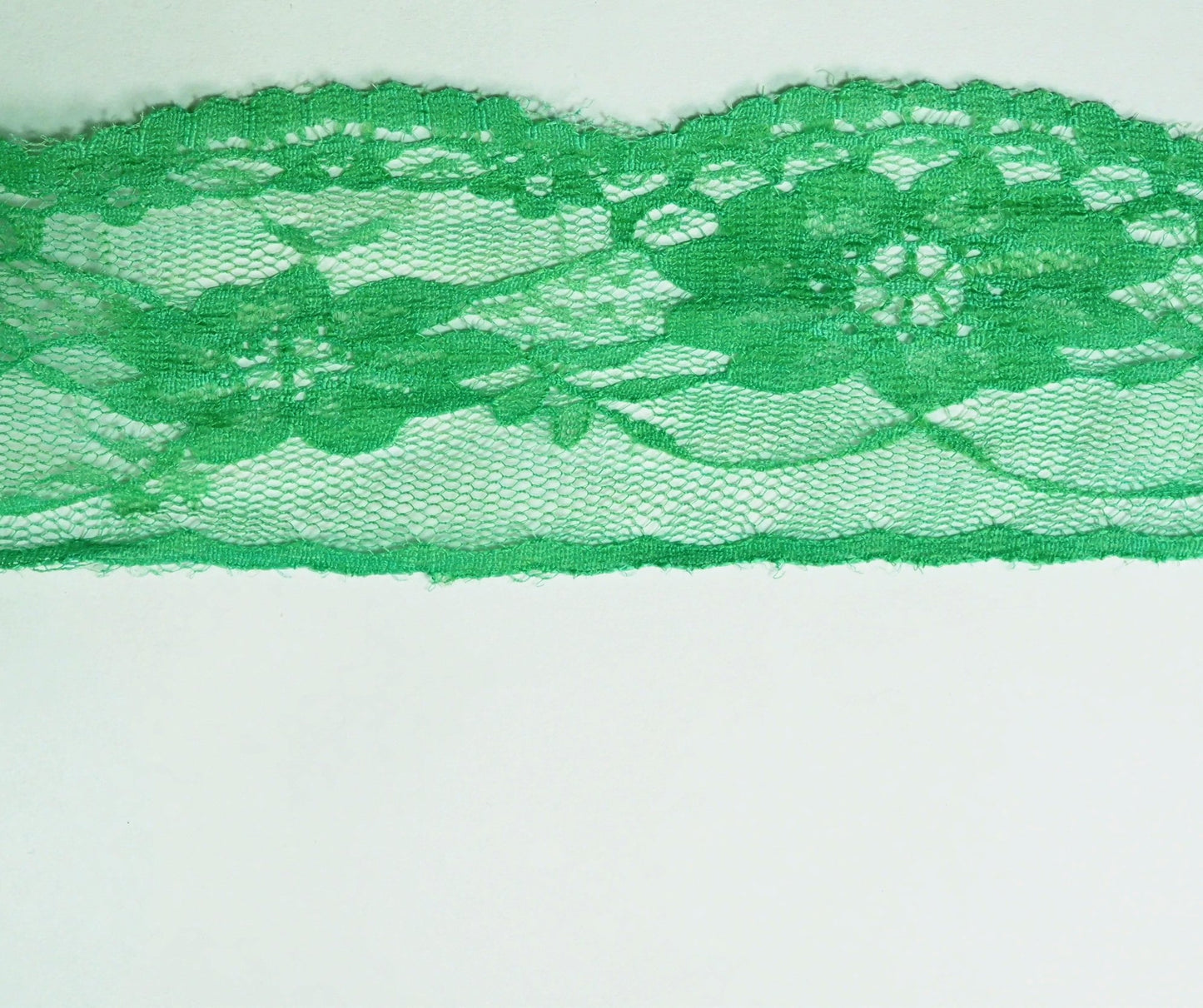 5cm wide Aqua Green Nylon Lace 5 Meter Ball - (730)