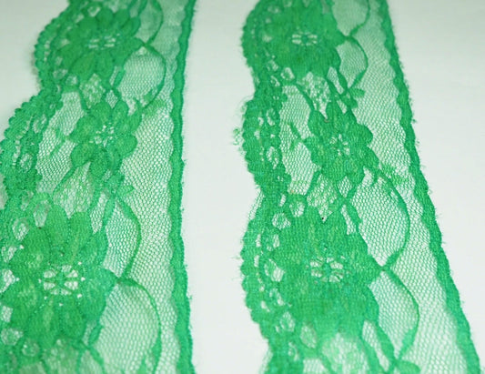 5cm eninde Su Yeşili Naylon Dantel 5 Metrelik Top - (730)