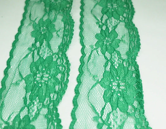 5cm wide Green Lace 5 Meter Ball - (730)