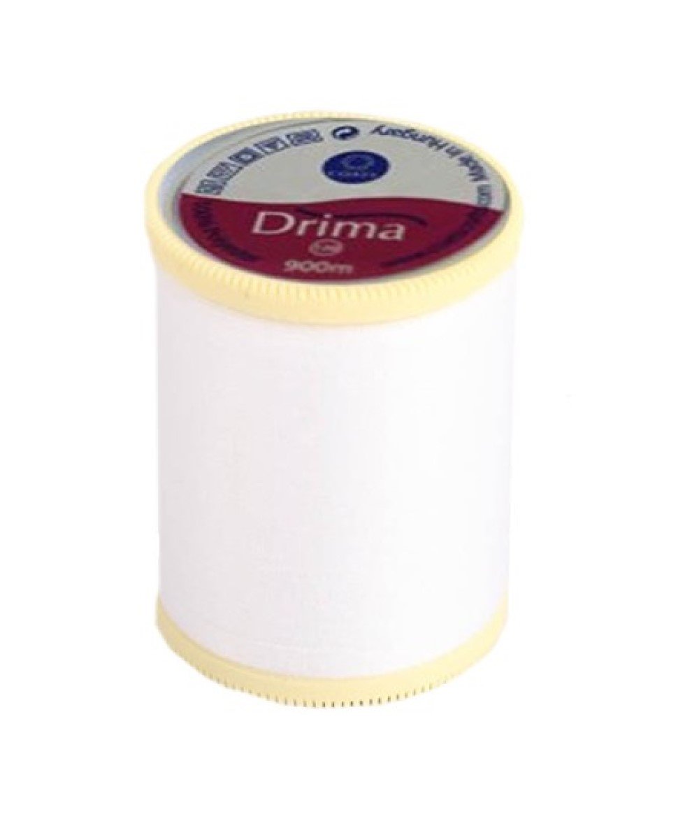 900 meters Drima sewing thread (option in black or white)