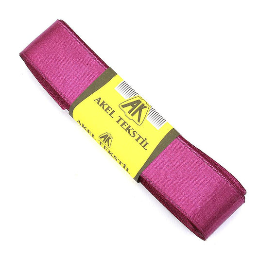 Light Claret Red Satin Ribbon Double Sided 3cm Width 10mt Ball