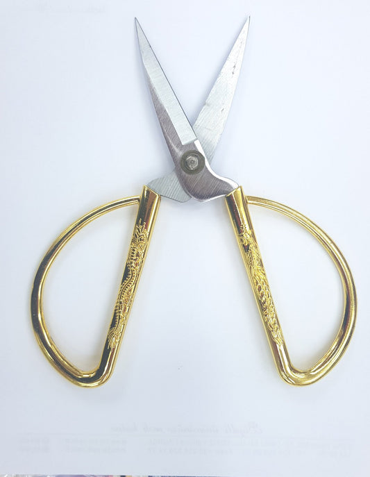 Gold and Silver Colored Engagement Wedding Ceremony Opening Scissors