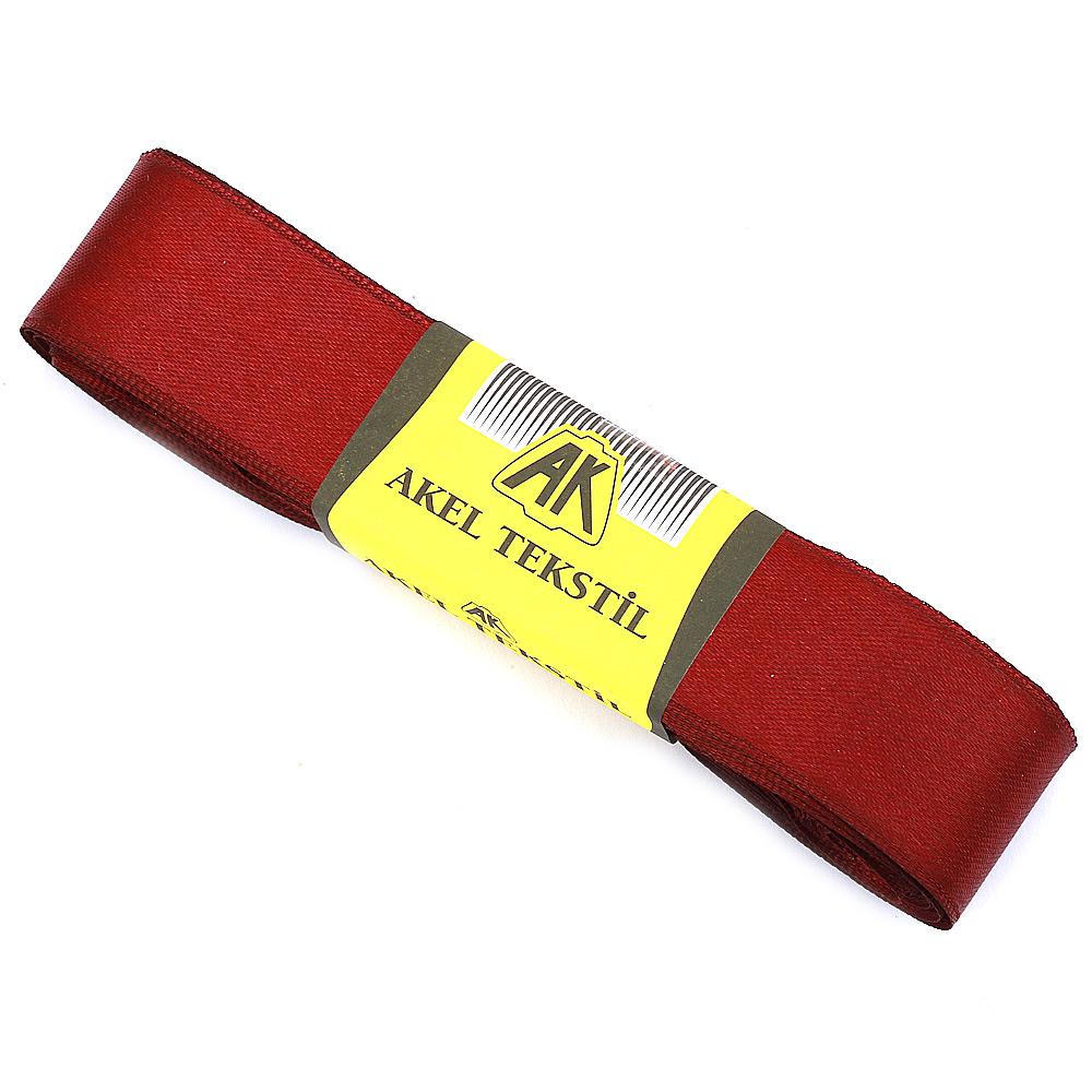 Claret Red Satin Ribbon Double Sided 3cm Width 10mt Ball
