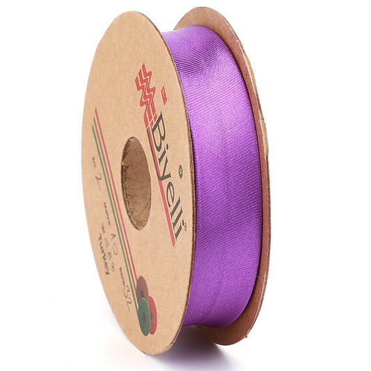 Purple Satin Piping 2cm wide 25mt ball (32)