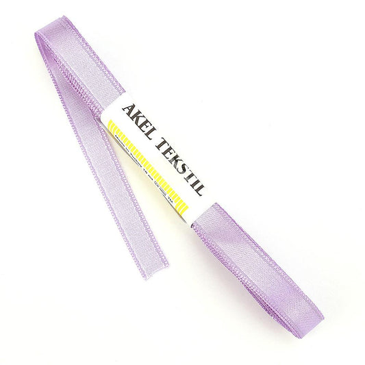 Lilac Satin Ribbon Double Sided 1cm Width 10mt Ball