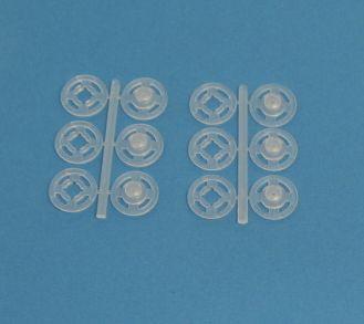 30 adet 13 mm Plastik Dikmeli Çıtçıt (1500) (No 5)
