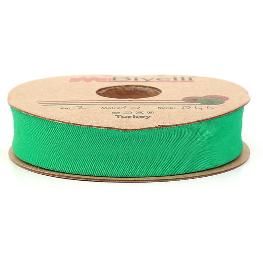 Green Cotton (Coton) Piping 2cm wide 25mt (D46)