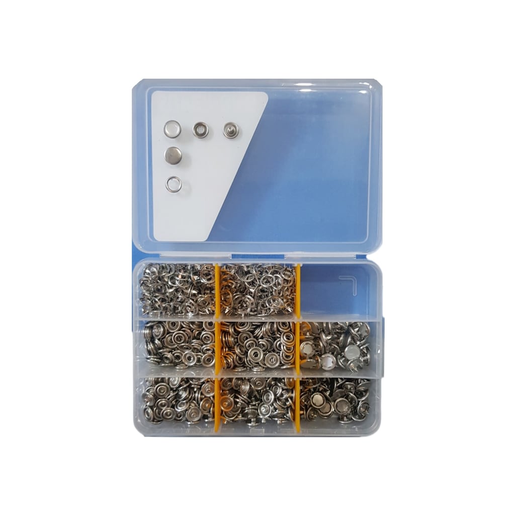 Mixed snap set in storage box (200 pcs snaps) – Tuhafiyecimiz