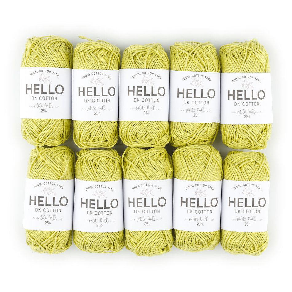 HELLO 25 gr cotton knitting yarn - HELLO DK Cotton Yarn 130