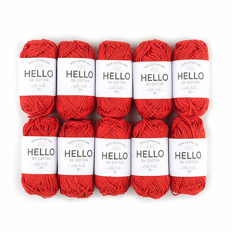 Хлопковая пряжа HELLO 25 гр - HELLO DK Cotton Yarn 113